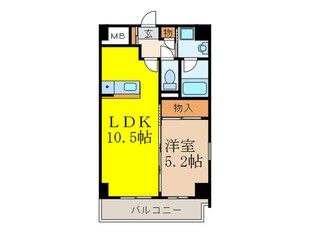 山崎マンション１４の物件間取画像